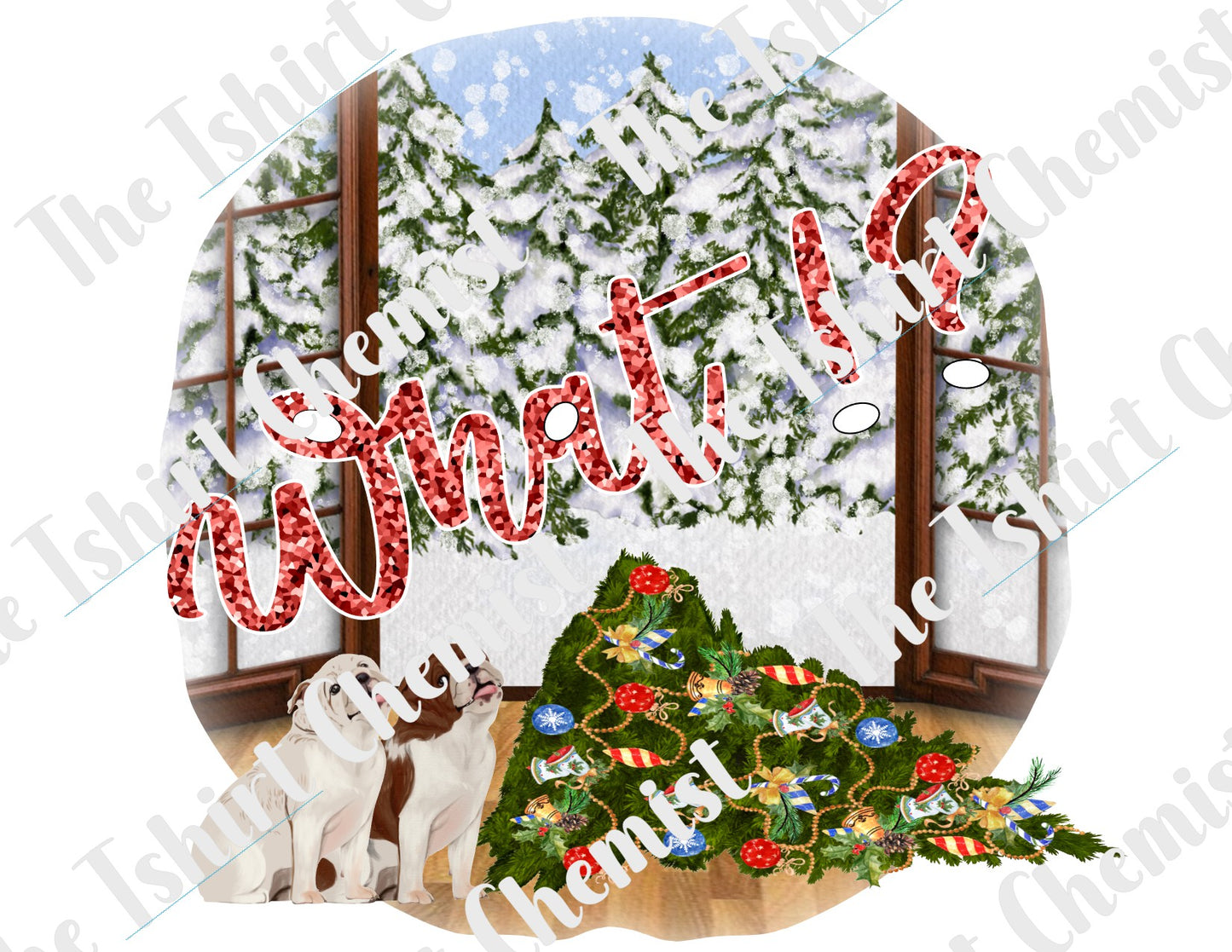 What?! Christmas Tree Bulldogs