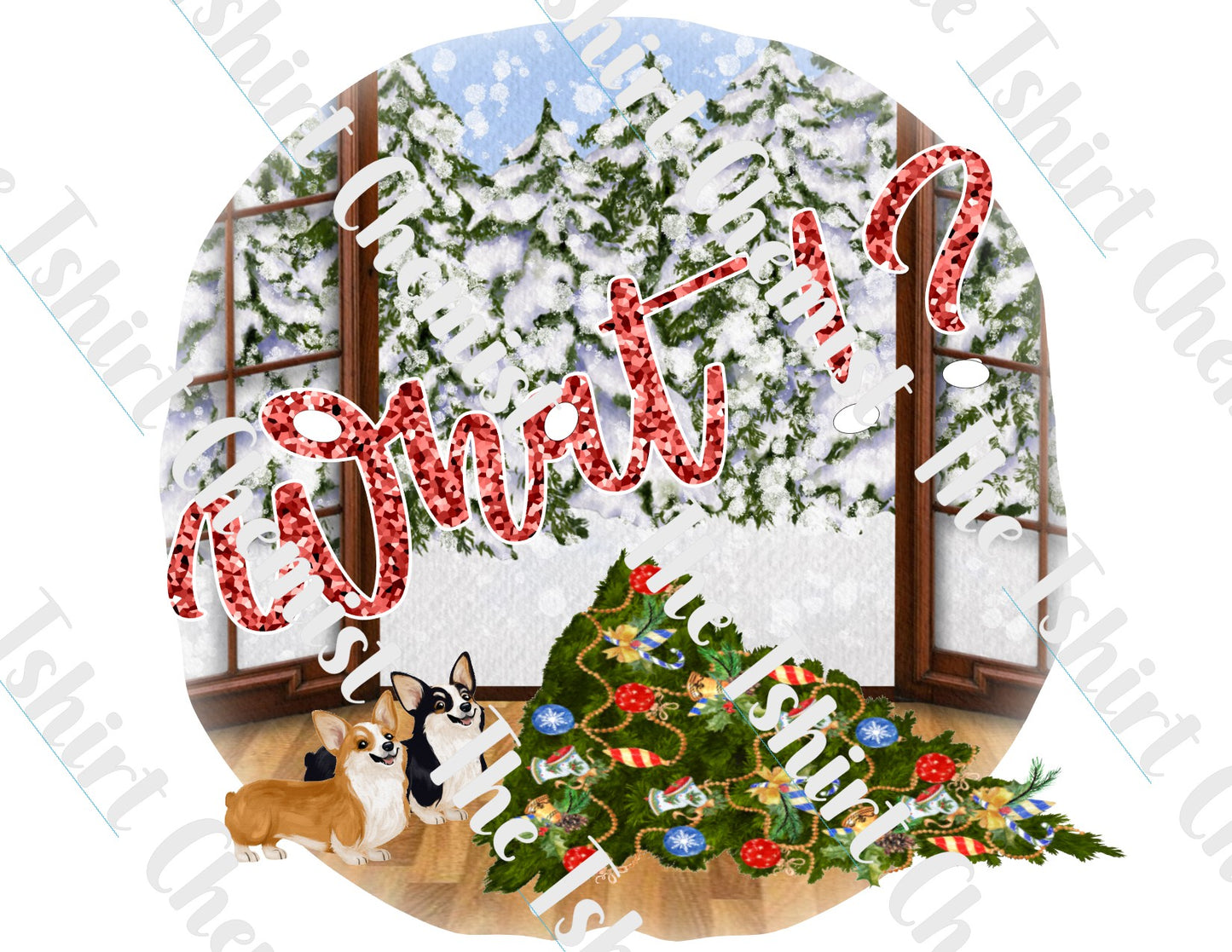 What!? Christmas Tree Corgi