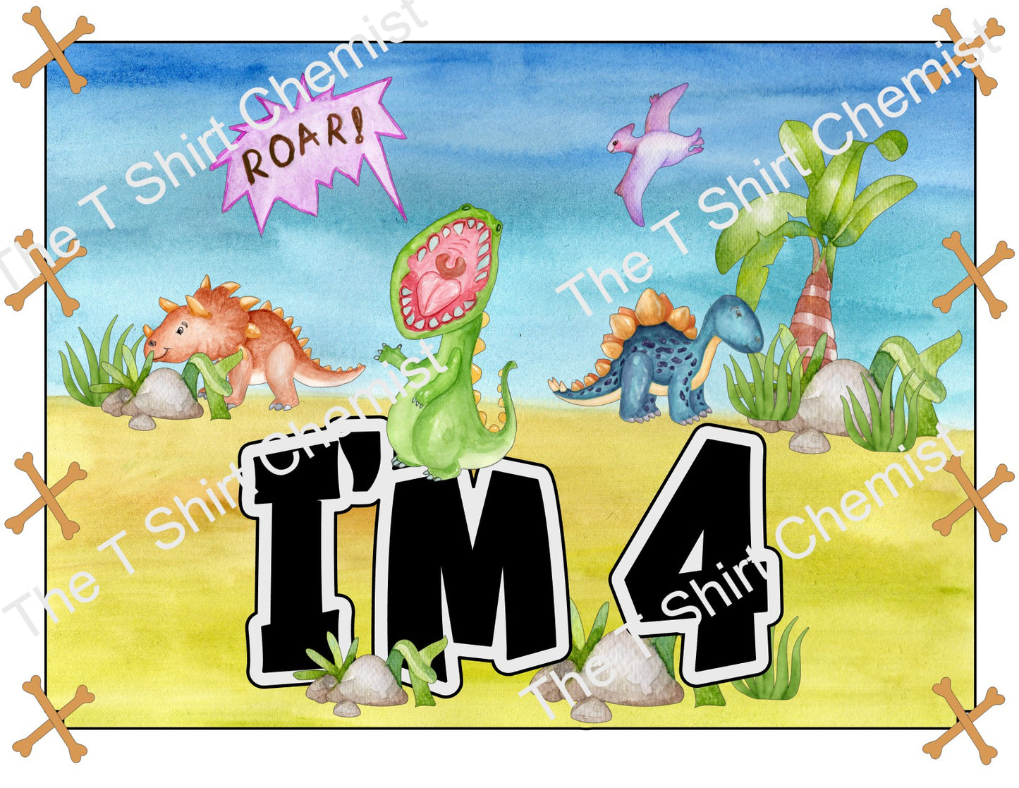 Roar I'm 4 kids birthday shirt design. Dinosaur birthday shirt, Boy birthday shirt design