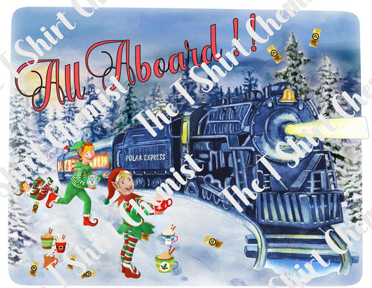 All Aboard Polar Express Christmas Train Design