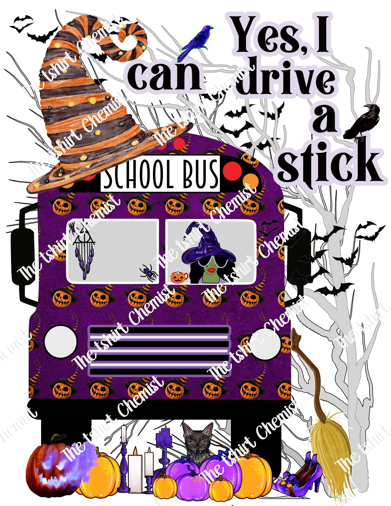 Halloween School Bus, Yes I can drive a Stick