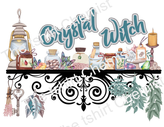 Crystal Witch Digital Art Design