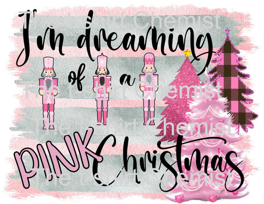 I'm Dreaming of a PINK Christmas Digital Design