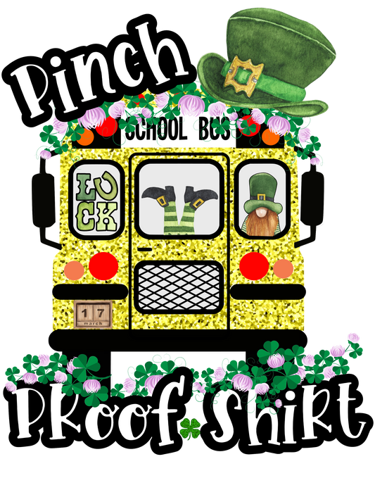 Pinch Proof St. Patty's School Bus Design