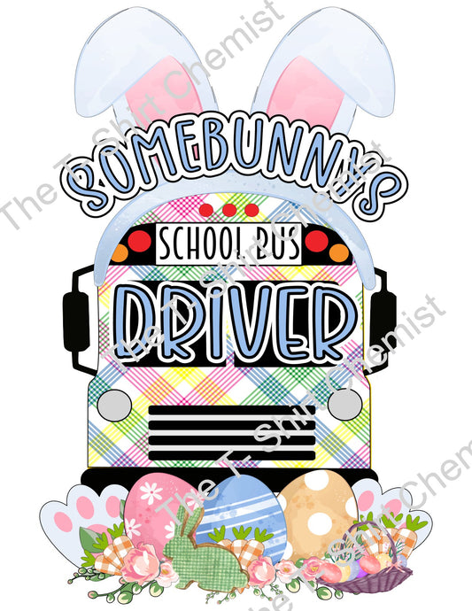 Somebunny's School Bus Driver Easter School Bus